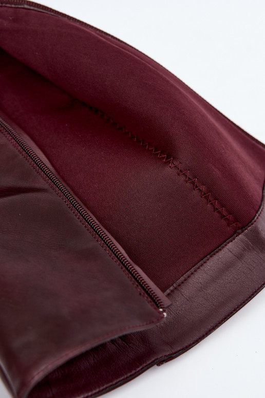 stivali alti da donna con tacco isolati color bordeaux Katelle