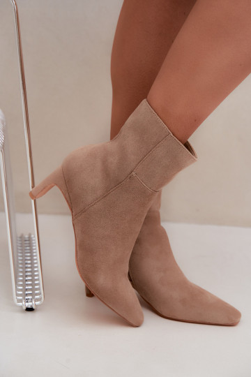 ankle boots da donna con tacco in sabbia Rileya