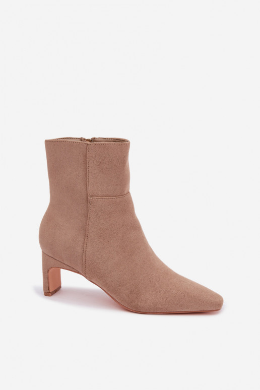 ankle boots da donna con tacco in sabbia Rileya