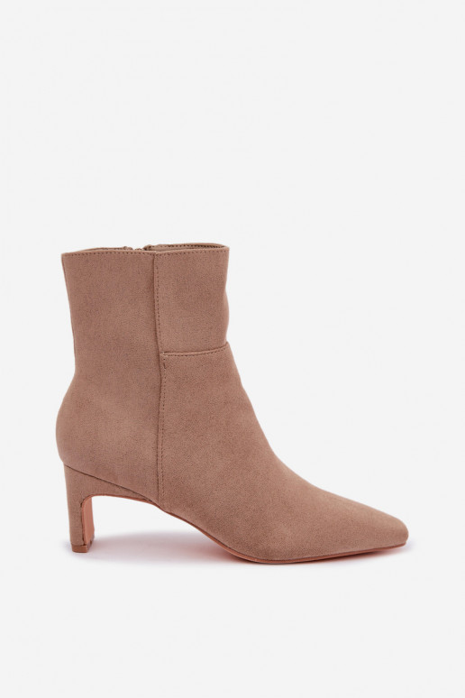 ankle boots da donna con tacco in sabbia Rileya