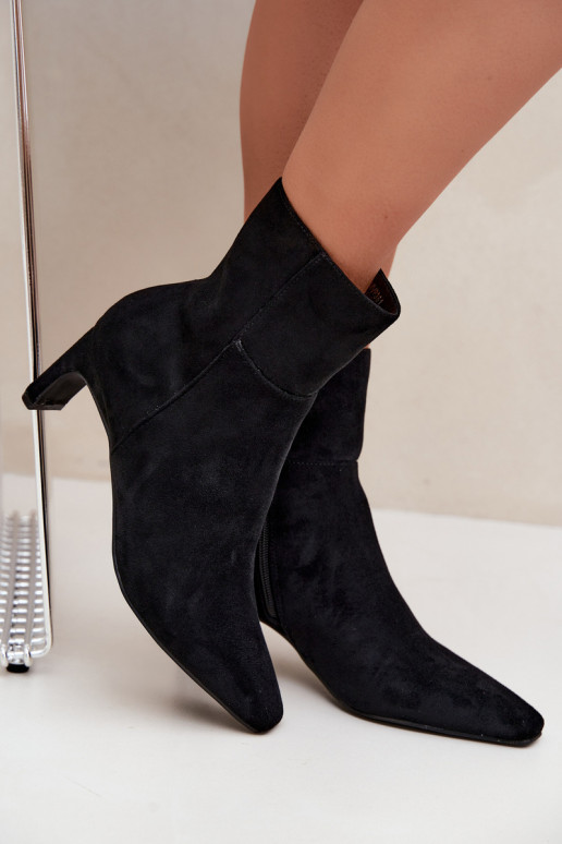 ankle boots da donna con tacco in nero Rileya