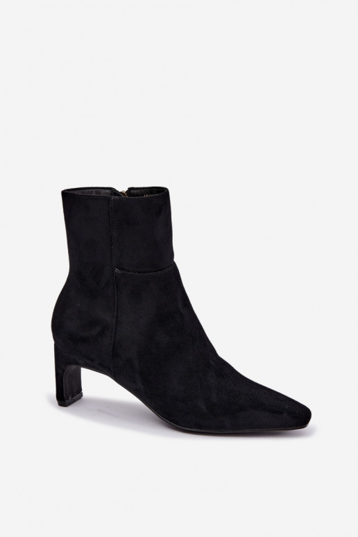 ankle boots da donna con tacco in nero Rileya