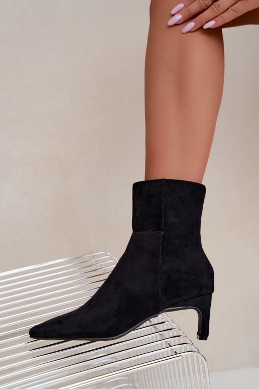 ankle boots da donna con tacco in nero Rileya