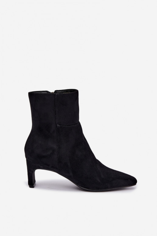 ankle boots da donna con tacco in nero Rileya