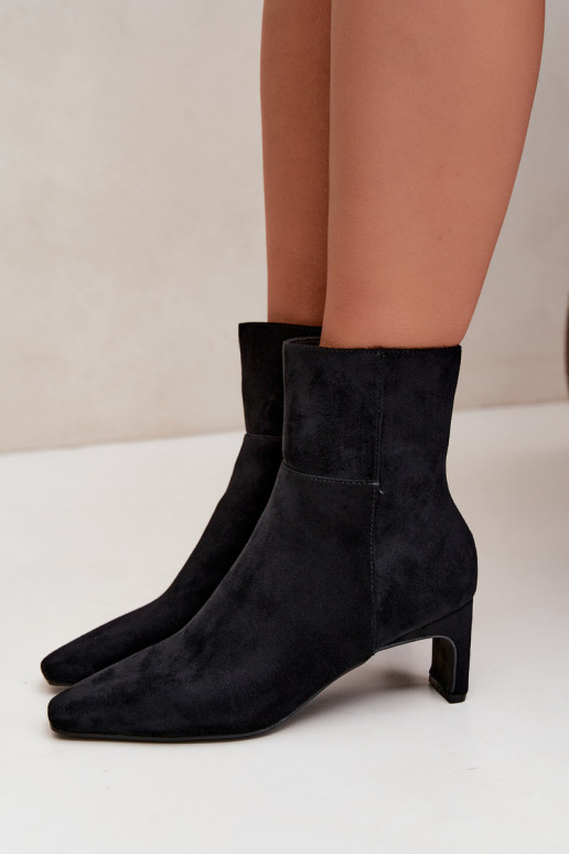 ankle boots da donna con tacco in nero Rileya