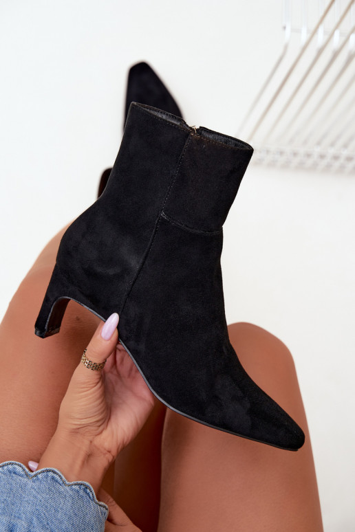 ankle boots da donna con tacco in nero Rileya