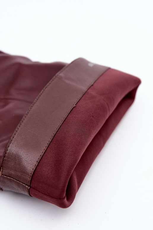 stivali alti da donna slip-on con tacchi sottili in bordeaux Ysolienne