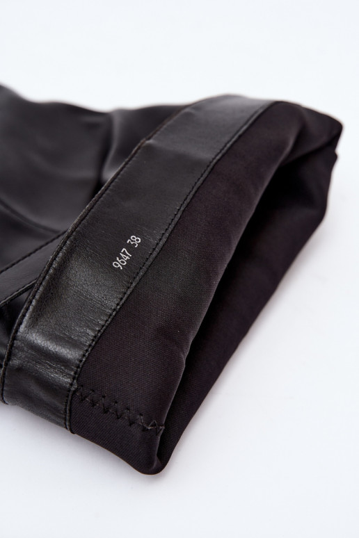 stivali alti slip-on con tacco e fibbia in nero Jassy