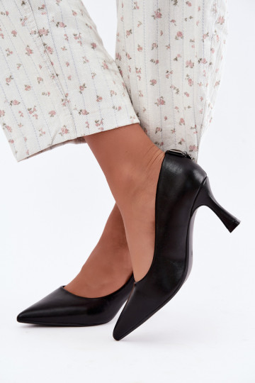 Scarpe con tacco color nero Vinceza 62330