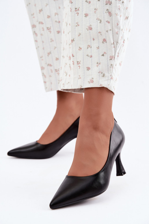 Scarpe con tacco color nero Vinceza 62330
