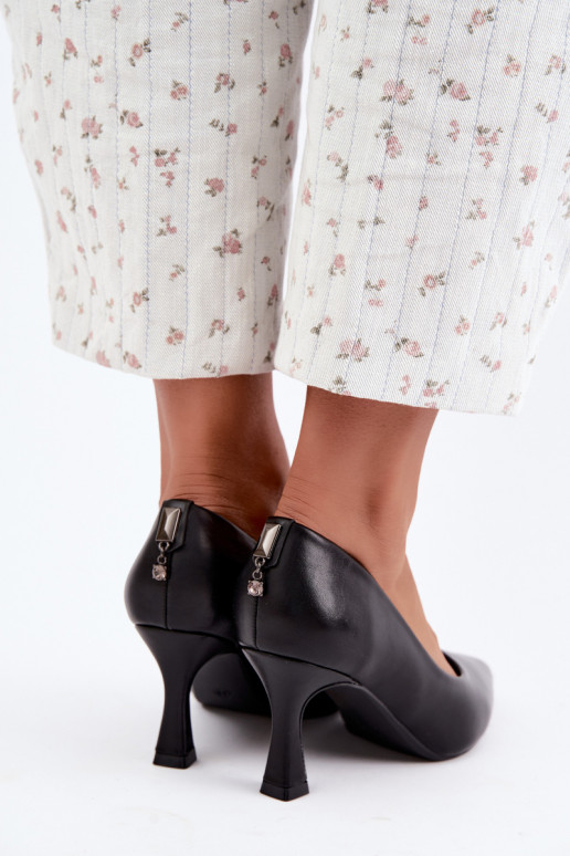 Scarpe con tacco color nero Vinceza 62330
