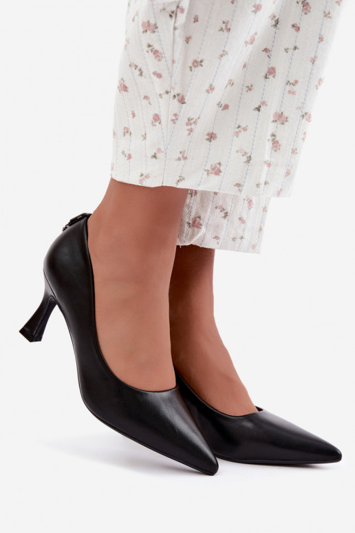 Scarpe con tacco color nero Vinceza 62330