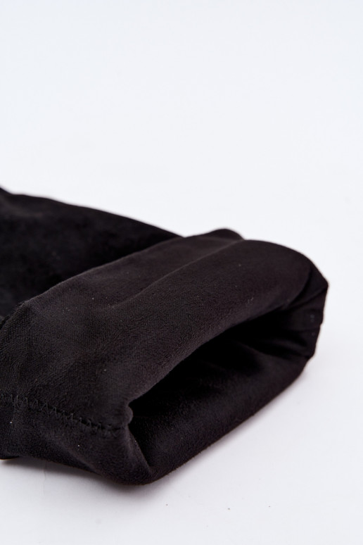 stivali alti slip-on con tacco in colore nero Emeline