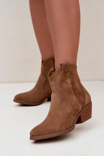 Stivaletti cowboy marroni con tacco Big Star 2