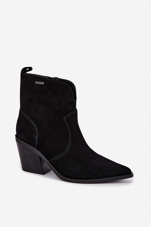 Stivaletti cowboy neri con tacco Big Star