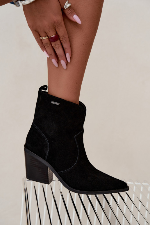 Stivaletti cowboy neri con tacco Big Star