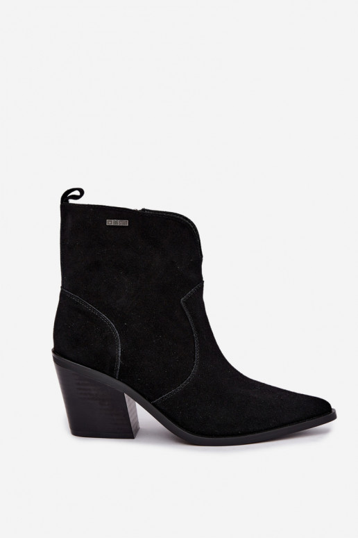 Stivaletti cowboy neri con tacco Big Star
