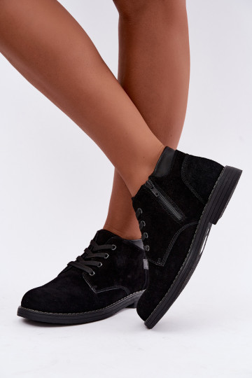 Scarpe in suede nere Nirelia