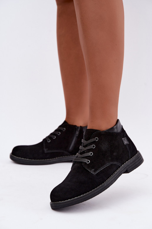 Scarpe in suede nere Nirelia