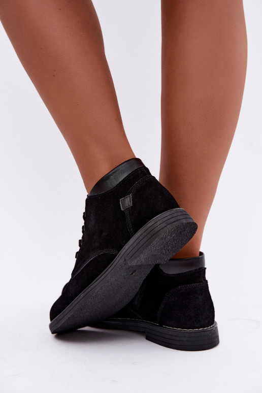 Scarpe in suede nere Nirelia
