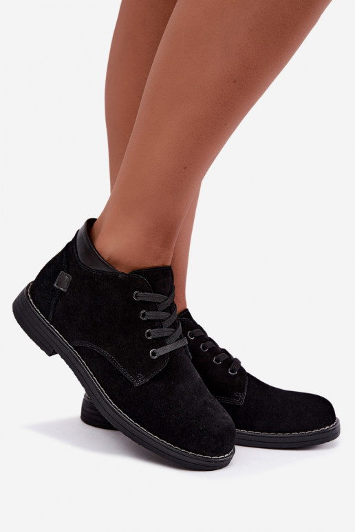 Scarpe in suede nere Nirelia