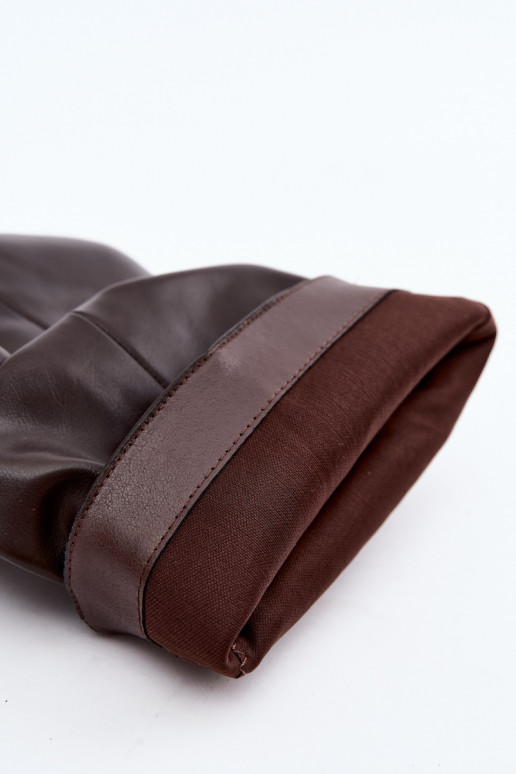 Stivaletti slouchy con piattaforma in cioccolato Ilyna