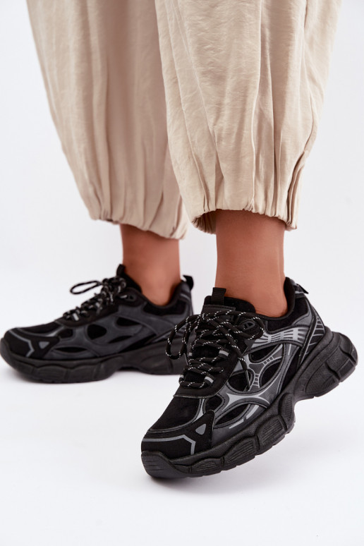 Scarpe sportive con piattaforma nera INanda