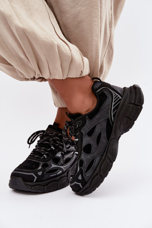 Scarpe sportive con piattaforma nera INanda