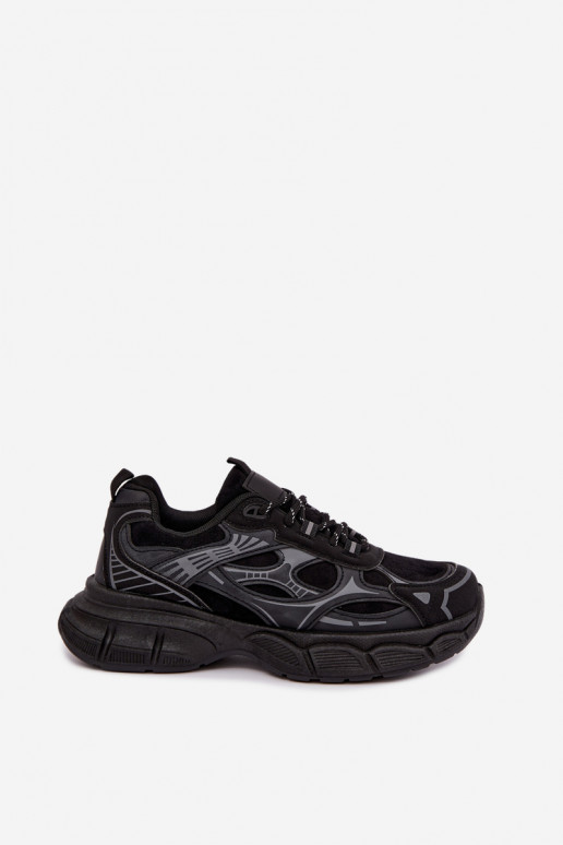 Scarpe sportive con piattaforma nera INanda