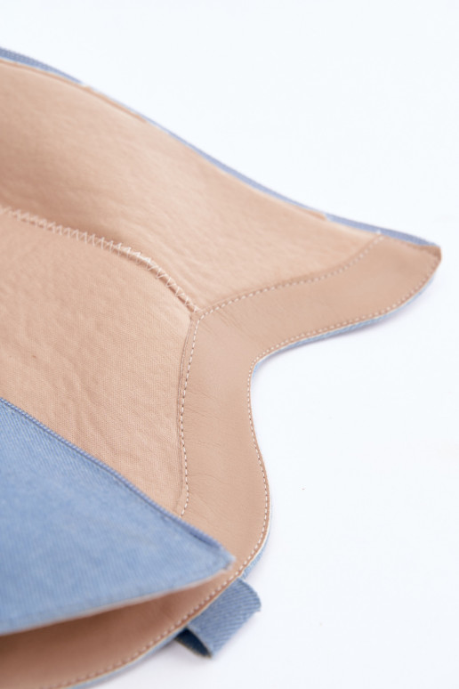 Stivali alti da donna in stile cowboy con tacco in denim Zareya