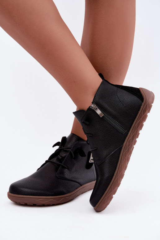 Scarpe in pelle da donna Barefoot, nere Sireya