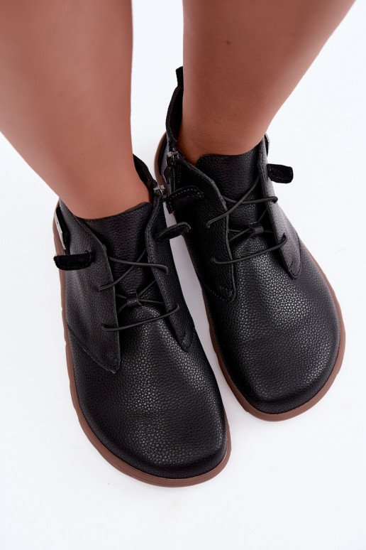 Scarpe in pelle da donna Barefoot, nere Sireya