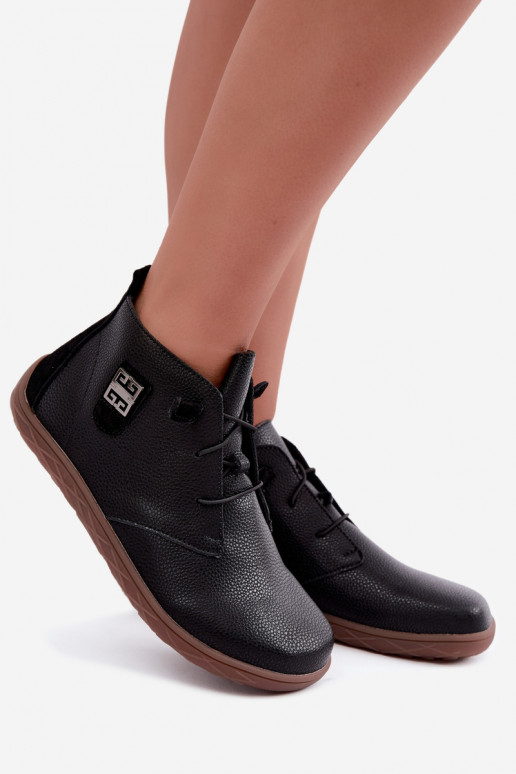 Scarpe in pelle da donna Barefoot, nere Sireya
