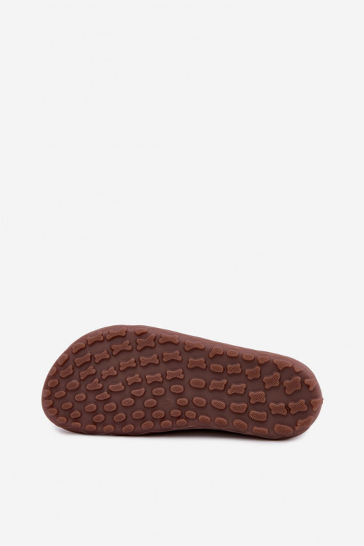 Mocassini in faux suede Barefoot Zazoo 10220, marrone