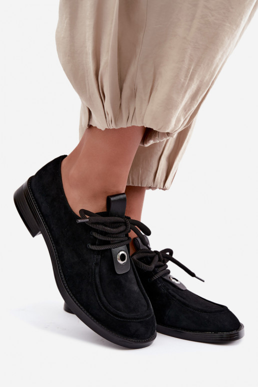 Scarpe da donna barefoot in suede sintetico D&A CR62-3460 colore nero