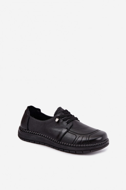 Scarpe da donna in pelle naturale Vinceza 107240 colore nero