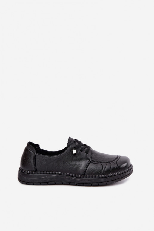 Scarpe da donna in pelle naturale Vinceza 107240 colore nero