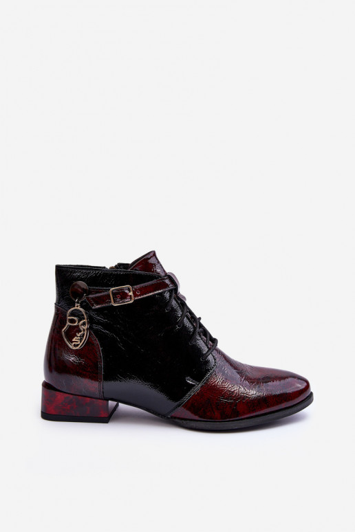 Stivaletti da donna bordeaux Avalynė Tai turiciejka 5743A-23