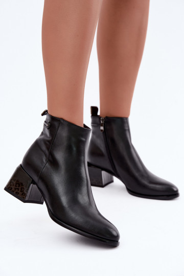 Stivaletti Lurelia in pelle nera 2