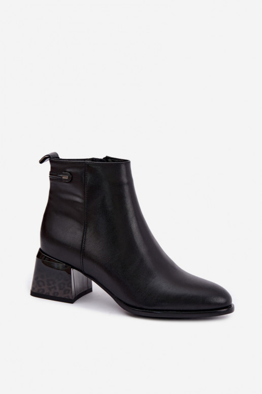 Stivaletti Lurelia in pelle nera