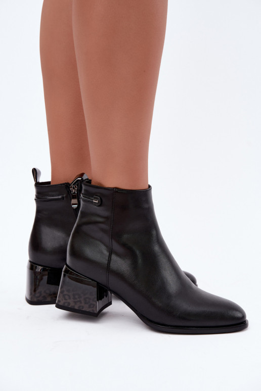 Stivaletti Lurelia in pelle nera