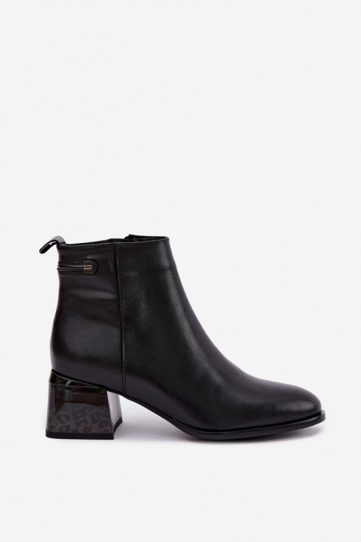 Stivaletti Lurelia in pelle nera