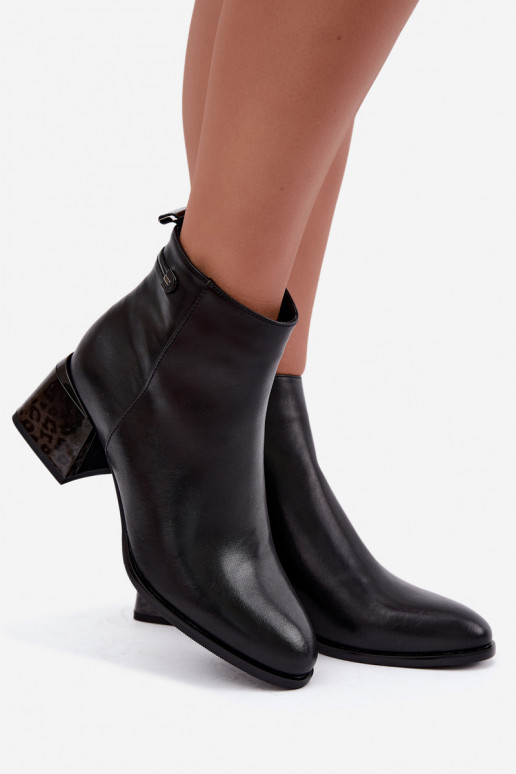 Stivaletti Lurelia in pelle nera