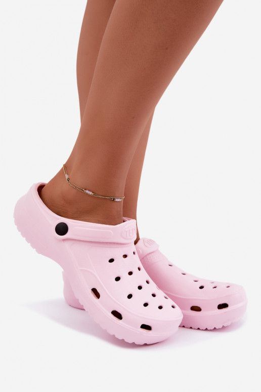 Zoccoli leggeri rosa Aderis