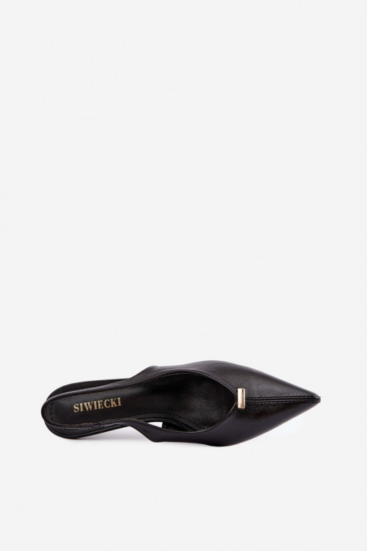 Scarpe col tacco alto nere Inessae con dettagli decorativi
