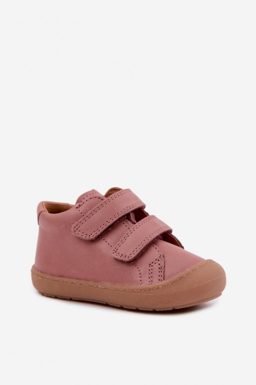 Scarpe in pelle per bambini rosa scuro Barefoot Froddo G2130328-6