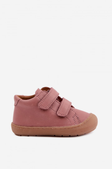 Scarpe in pelle per bambini rosa scuro Barefoot Froddo G2130328-6 2