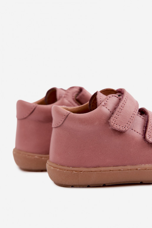 Scarpe in pelle per bambini rosa scuro Barefoot Froddo G2130328-6