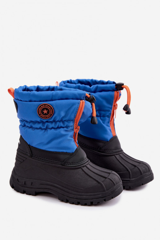 Stivali da neve per bambini blu-neri Big Star SS374032