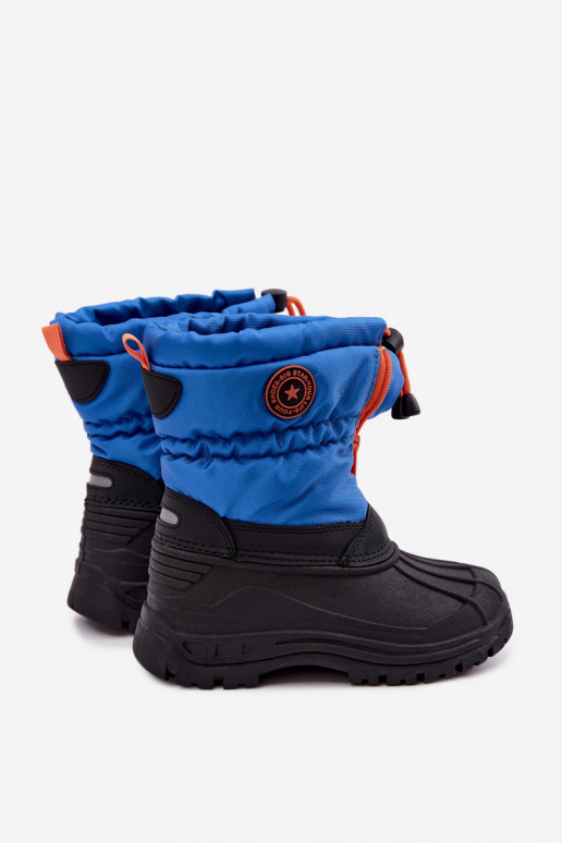 Stivali da neve per bambini blu-neri Big Star SS374032